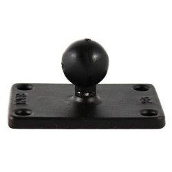 (RAM-B-202-23) RAM 2" x 3" Rectangle Base with 1" Ball